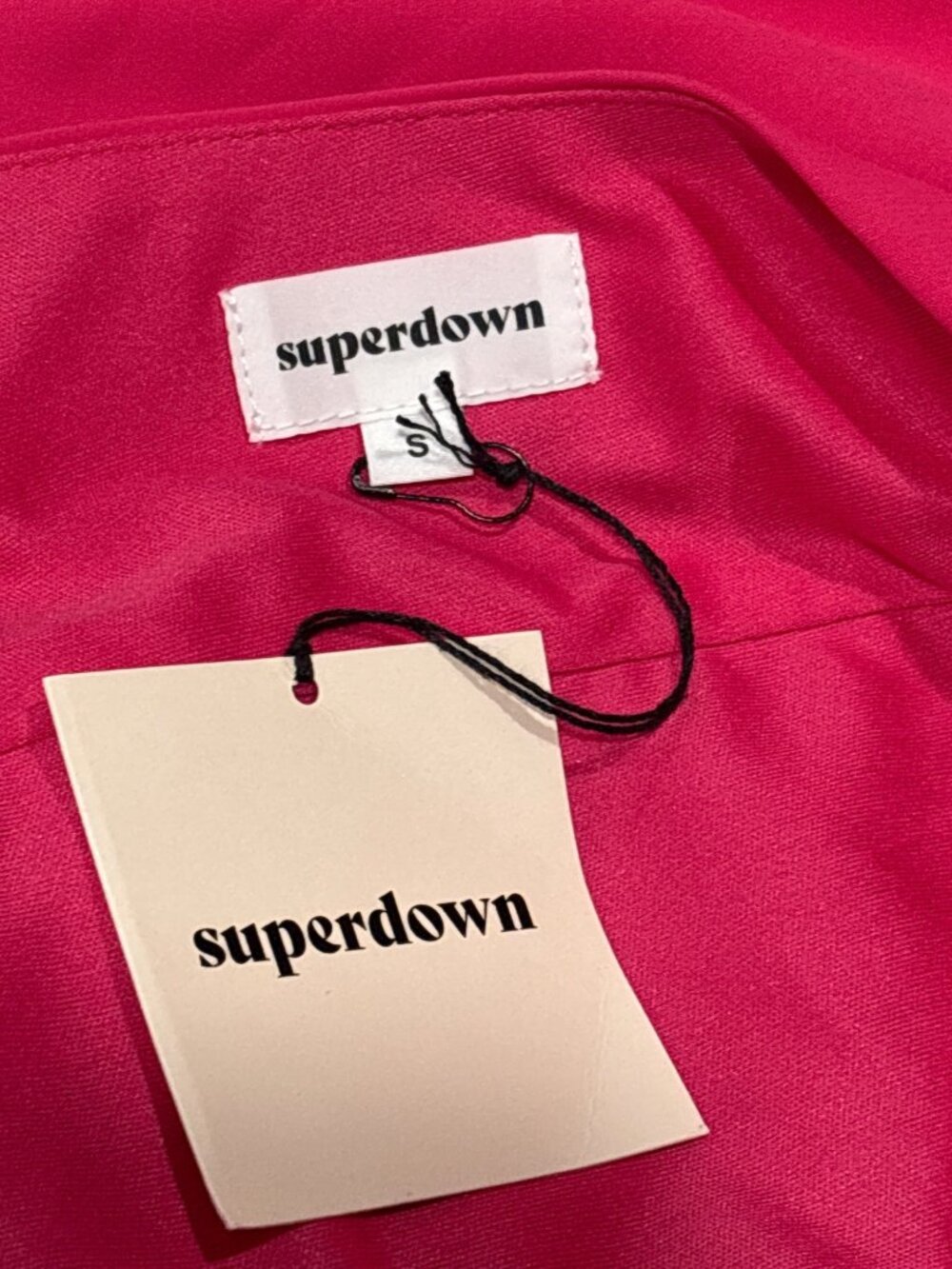 superdown Harlow Mini Dress in Pink Small New Ruffle Party - Picture 7 of 8